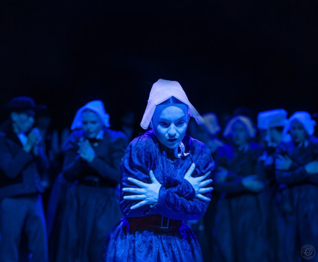 Comédienne lors d'un spectacle