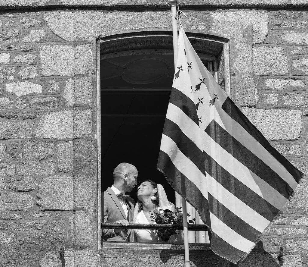 Mariage, photo noir et blanc