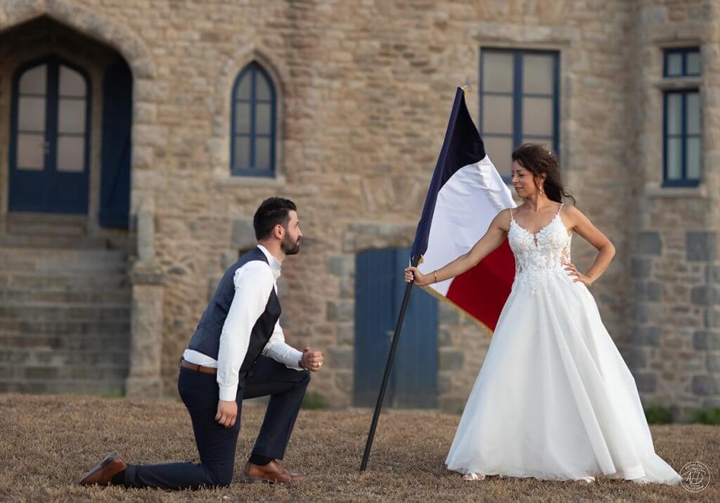 Mise en scène, photo de mariage